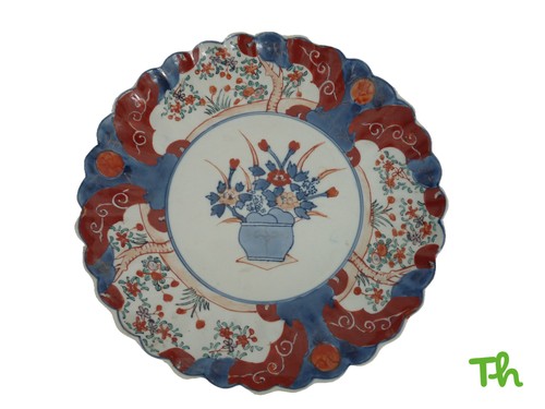 Imari scalloped porcelain - imari,