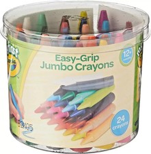 CRAYOLA MyFirst Jumbo Crayons Assorted Colours (Pack of 24) Easy-Grip Colouring
