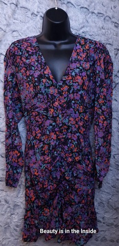 Zara floral purple black - zara,