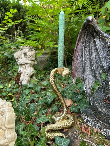 Mystical snake candlestick - snake,