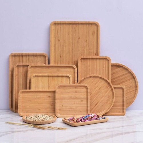 Natural wooden serving - wooden,