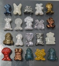 20x Rare Gogo's Crazy Bones - Vintage 90s. Mixed Bundle - Gold, Pearl, Glow