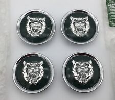 GENUINE JAGUAR GREEN/SILVER ALLOY WHEEL CENTRE CAP BADGES NEW MNA6249AB NEW