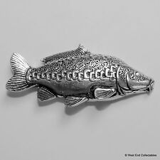 Mirror Carp Pewter Pin Brooch