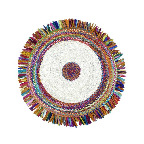 Area rug hand made braided - rug,