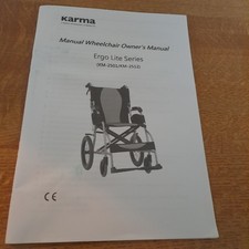 Manual Wheelchair All Working Order Karma Mobility Ultra Lightweight Foldable