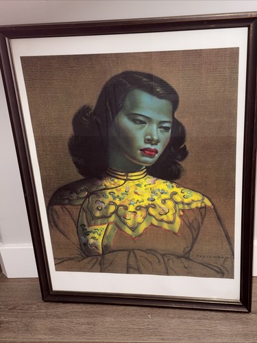 Vintage framed print - framed,