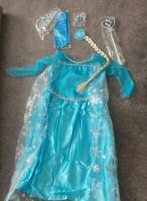 Queen Princess Elsa Girls Anna Dress Fancy Up Costume Party Kids Cosplay 5-6 