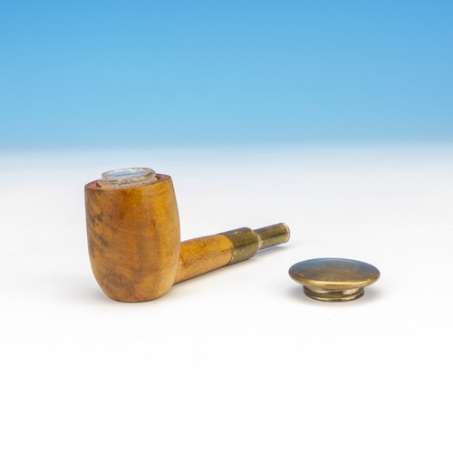 Antique wood travel inkwell - antique,