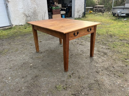 Victorian pine table - pine,