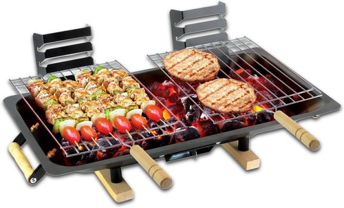 Portable steel hibachi - portable, bbq