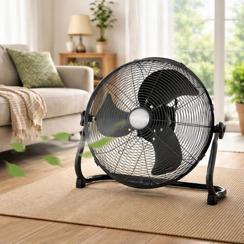 Industrial floor fan black - floor,