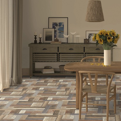 Reclaimed wood parquet matisse - reclaimed,