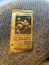 Rod Stewart Concert Ticket Christmas Eve 1976, Grand Hall Olympia