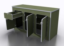 MDF Camper kitchen kit storage