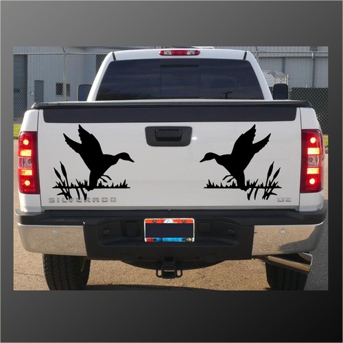Large duck landing stickers - duck,