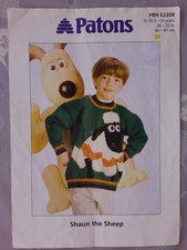 Knitting pattern of Shaun the