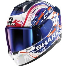 Shark Skwal i3 Replica Zarco GP de France White Purple Blue Motorcycle Helmet