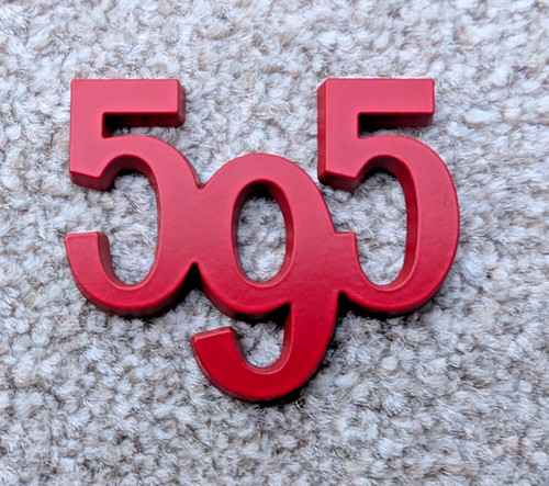 Fiat abarth 595 red - abarth, badge