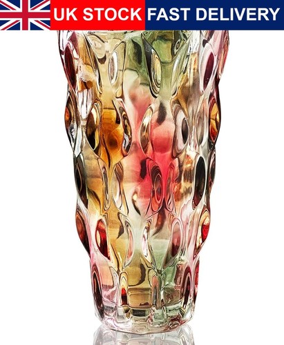 Large glass flower vase 24cm - large,