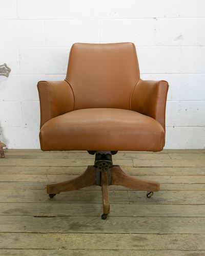 Vintage banker chair swivel - banker's,