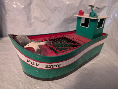 Green handmade welded - , trawler