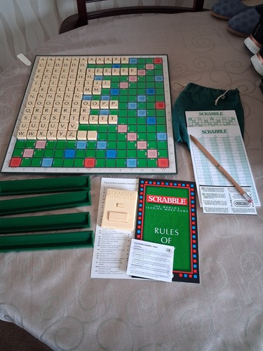 Scrabble deluxe 1988 - scrabble,