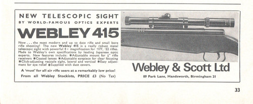Webley scott ltd - , 415