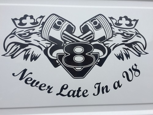 Scania never late v8 - late, in