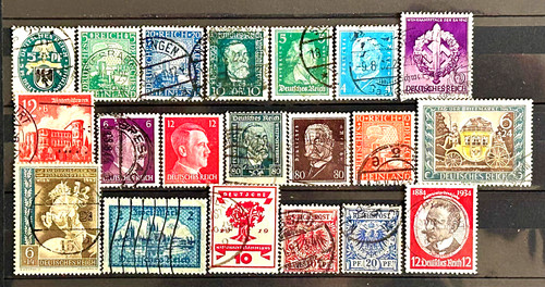 German reich stamps lot of - -,