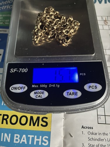 9ct solid yellow gold - solid, belcher
