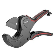 Pipe Cutter 42/63/75MM Large PVC Cutter Ratchet Water Hose Plumbing Plumbers UK