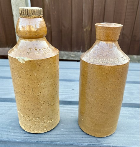 Pair antique stoneware - pair,