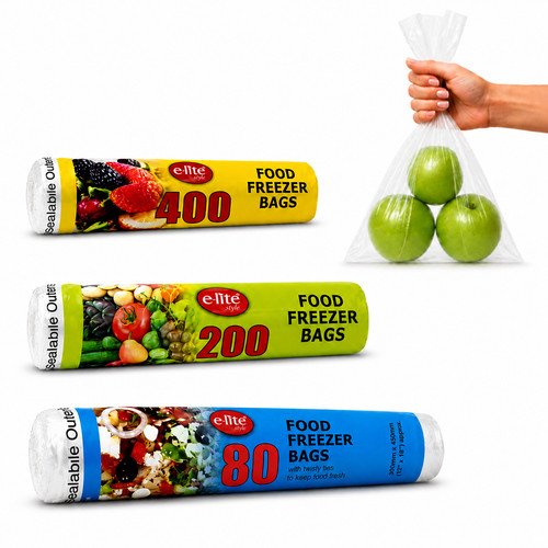 Food freezer poly plastic bags - freezer,