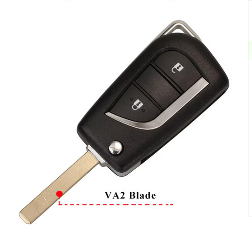 Car flip key shell - key, toyota