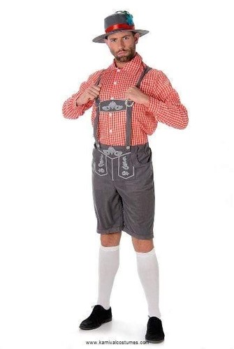 Mens lederhosen mountain guide - mens,