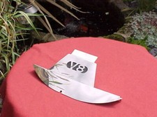 Triumph Stag Air intake duct cover POLISHED stainless steel with V8 logo