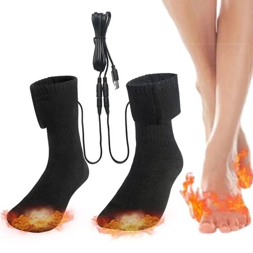 Usb rechargeable heated socks - heated,
