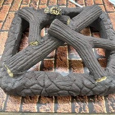 Realistic Ceramic Logs for Gas Firepits / garden 44cm x 40cm