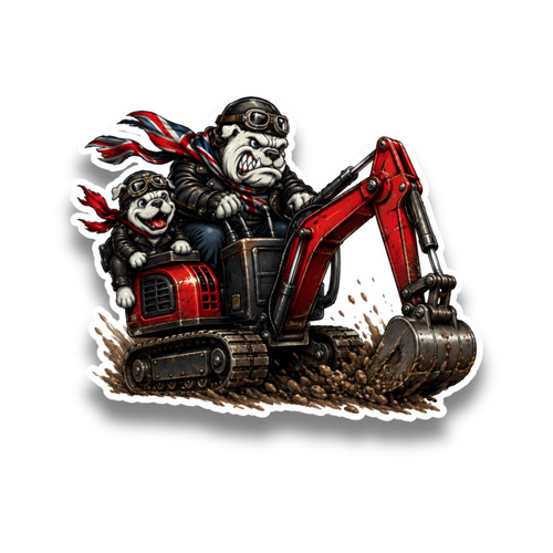 British bulldog digger - digger, uk