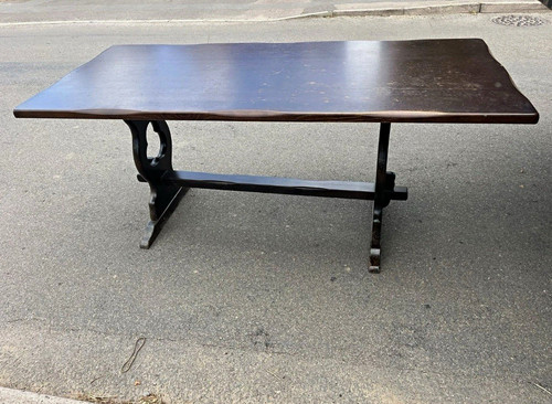 Vintage dark stained - dark-stained, wooden