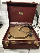 Margolin Plus-A-Gram Model B BSR  3-Speed Turntable Untested Vintage 1950s