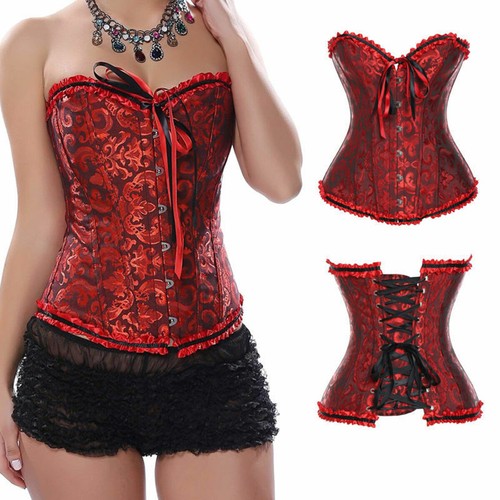 Women black overbust boned - overbust,