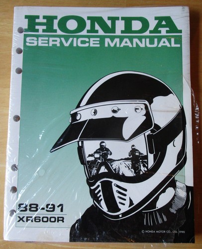 Honda xr600r service manual - xr600r,