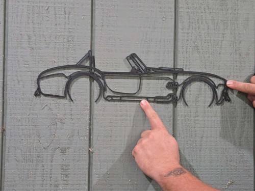 Shelby cobra silhouette wall - shelby,
