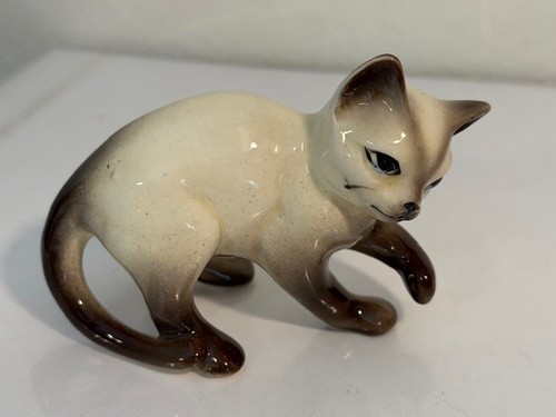 Vintage siamese cat - cat, porcelain