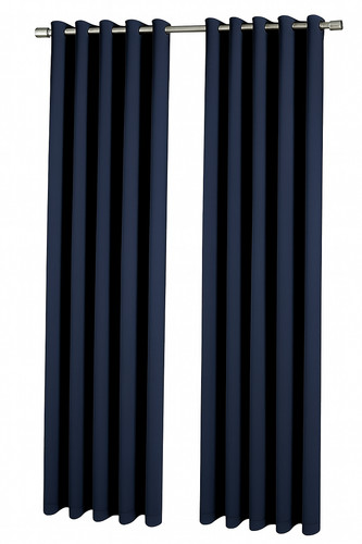 Navy blue eyelet ring top - blue,