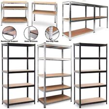 Heavy Duty 5 Tier Racking Shelf Garage Shelving Storage Shelves Unit Boltless
