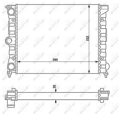Nrf radiator for volkswagen - nrf,