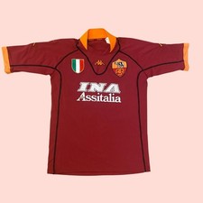 AS Roma home football shirt 2001 2002 Batistuta 20 Kappa M